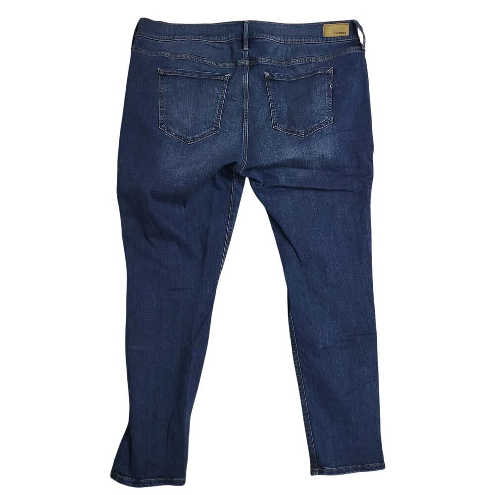 Express Stretch + Performance Dark Wash Cropped L… - image 2